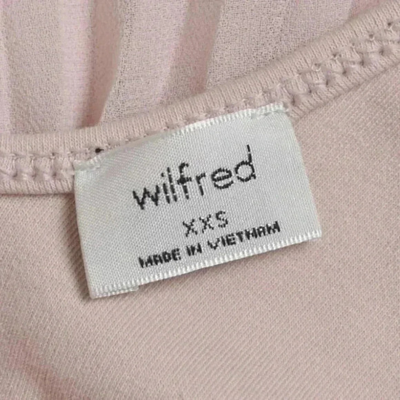 Aritzia Wilfred Daphnee Dress Pink Balletcore Flowy Tank  Midi Pleated Size XXS - Picture 10 of 16